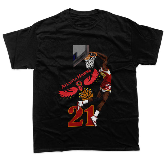 Dominique Wilkins Atlanta Hawks Dunk T-Shirt