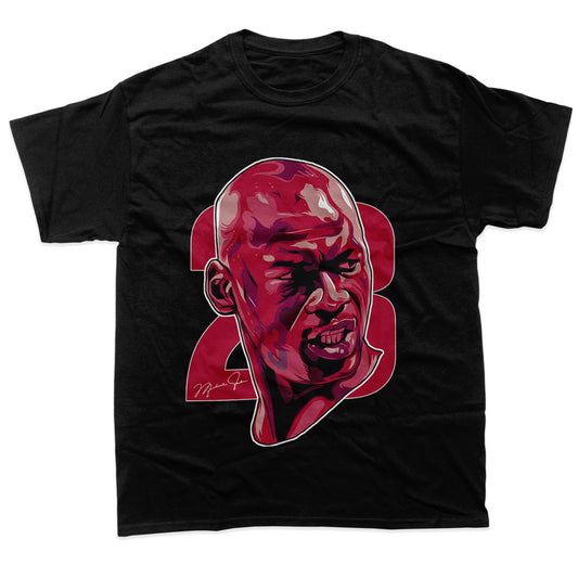 Michael Jordan 23 Bust Art T-Shirt