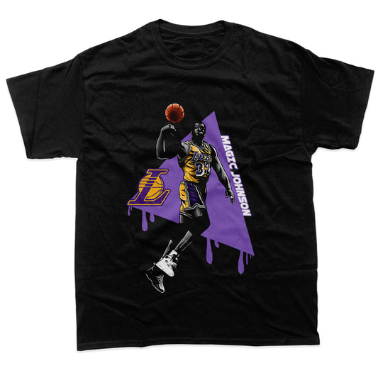 Magic Johnson Lakers Art T-Shirt